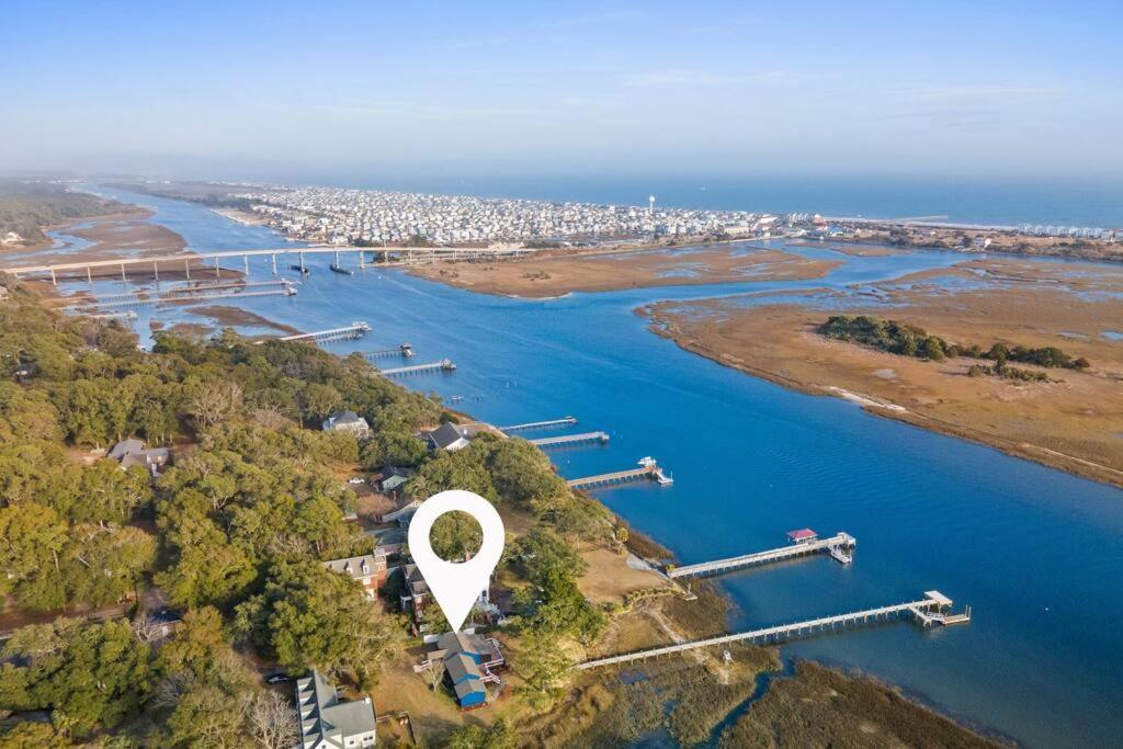 Villa Dolphin Cove - Whole Waterfront House With Dock Ocean Isle Beach Exterior foto