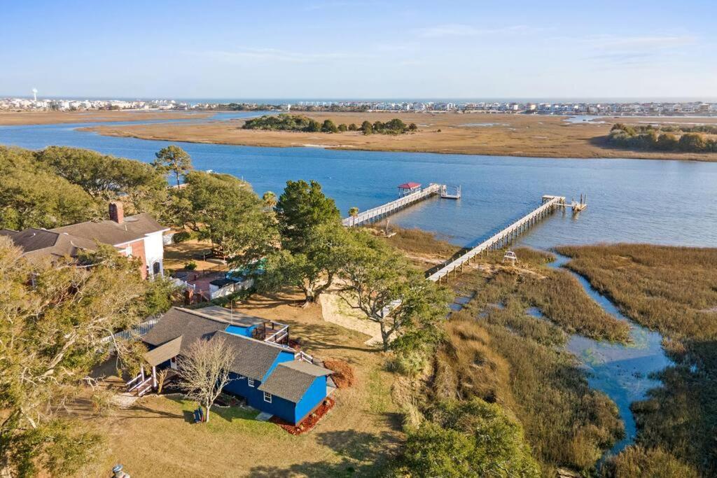 Villa Dolphin Cove - Whole Waterfront House With Dock Ocean Isle Beach Exterior foto